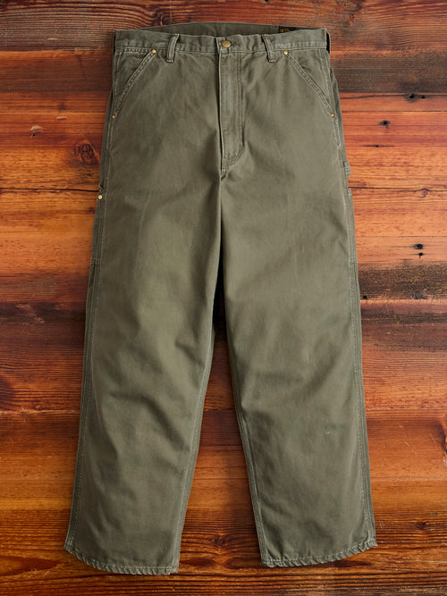 Dad's Fit Painter Pants in Army Green