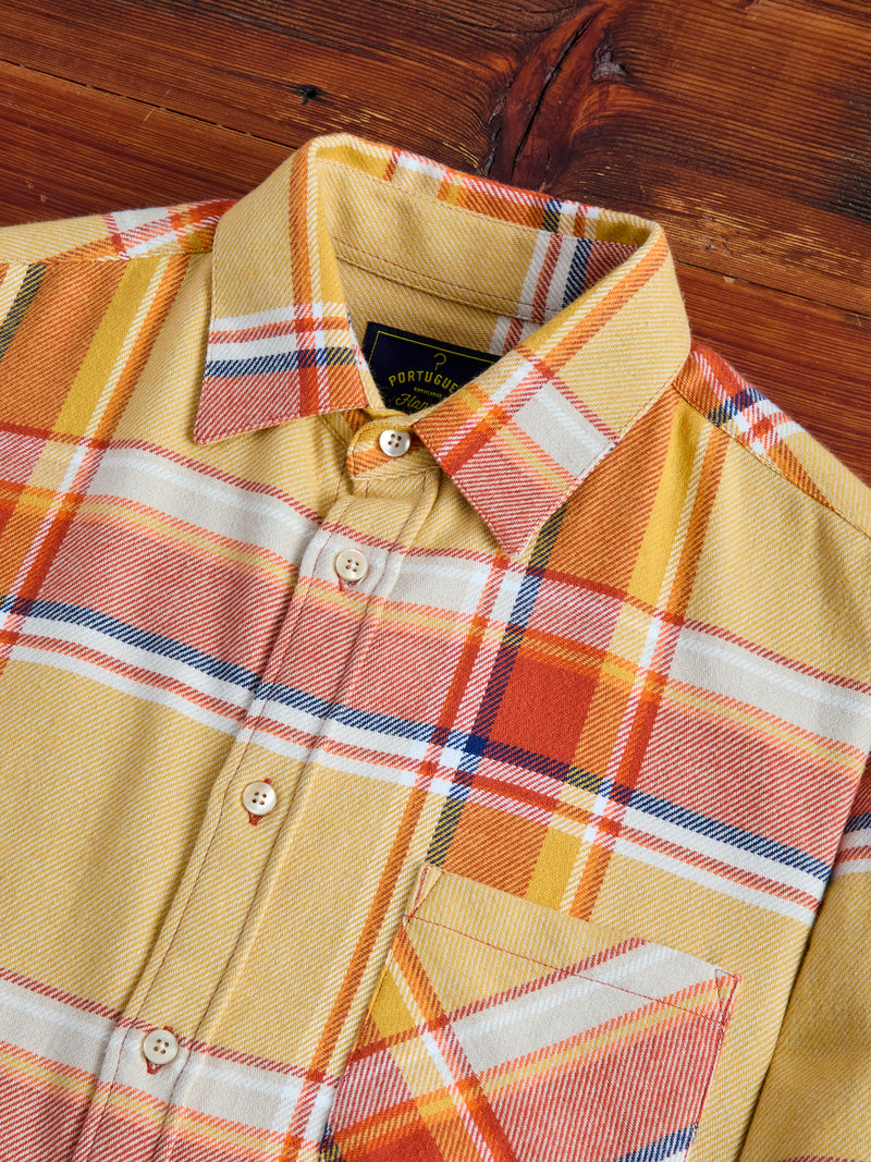 Ramo Button-Up Shirt in Marigold