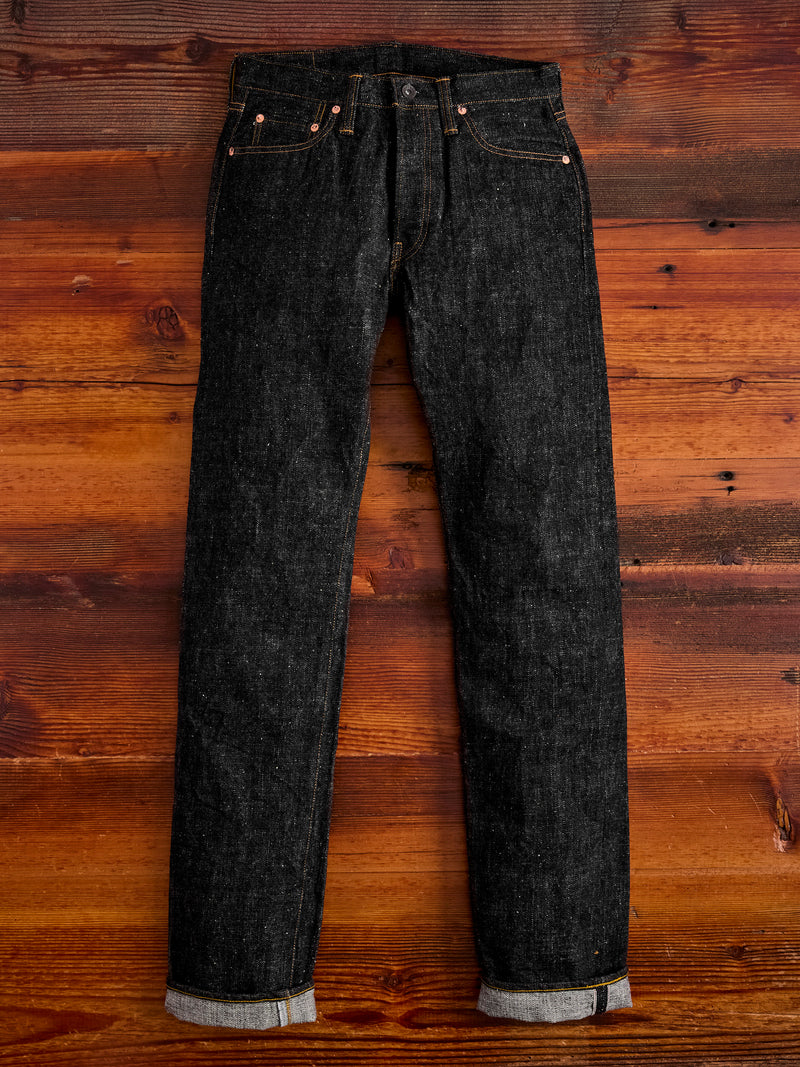 S710XX-BK 17oz Black Selvedge Denim - Slim Straight Fit