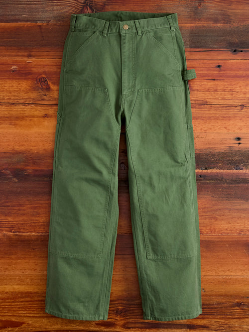 11.5oz Cotton Canvas Painter Pant in Moss Green