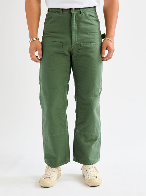 11.5oz Cotton Canvas Painter Pant in Moss Green