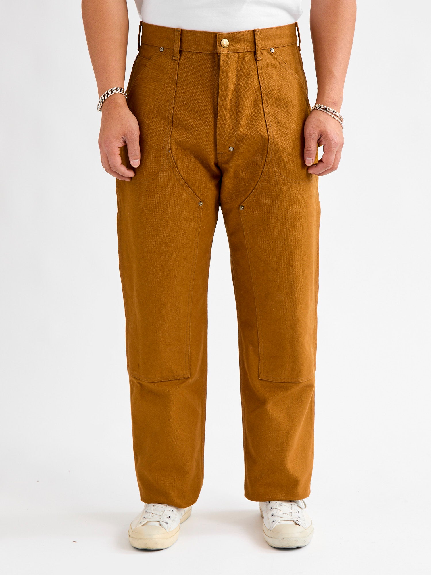 Double Knee Painter Pants in Golden Brown – Blue Owl Workshop