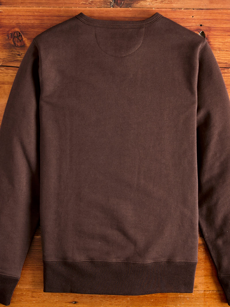 3S48 "Good Originals" Heavyweight Loopwheel Sweatshirt in Coffee