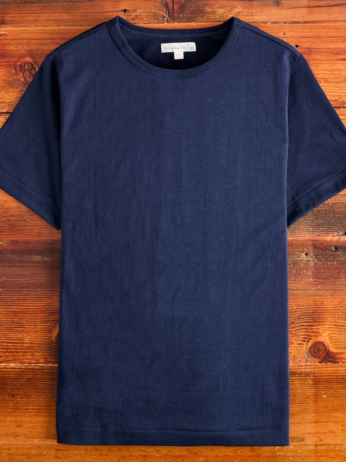 215 "Good Originals" Heavyweight 7.2oz Loopwheel T-Shirt in Ink Blue