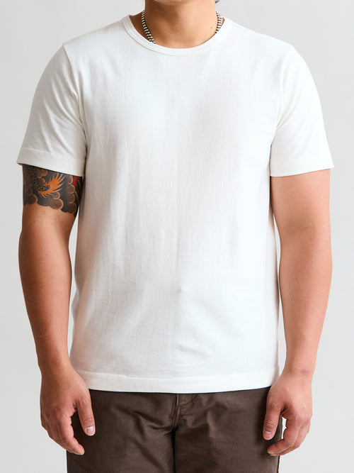 215 "Good Originals" Heavyweight 8.6oz Loopwheel T-Shirt in White