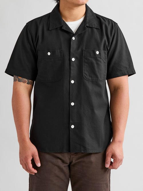 Dayton Short Sleeve Work Shirt in Obsidian
