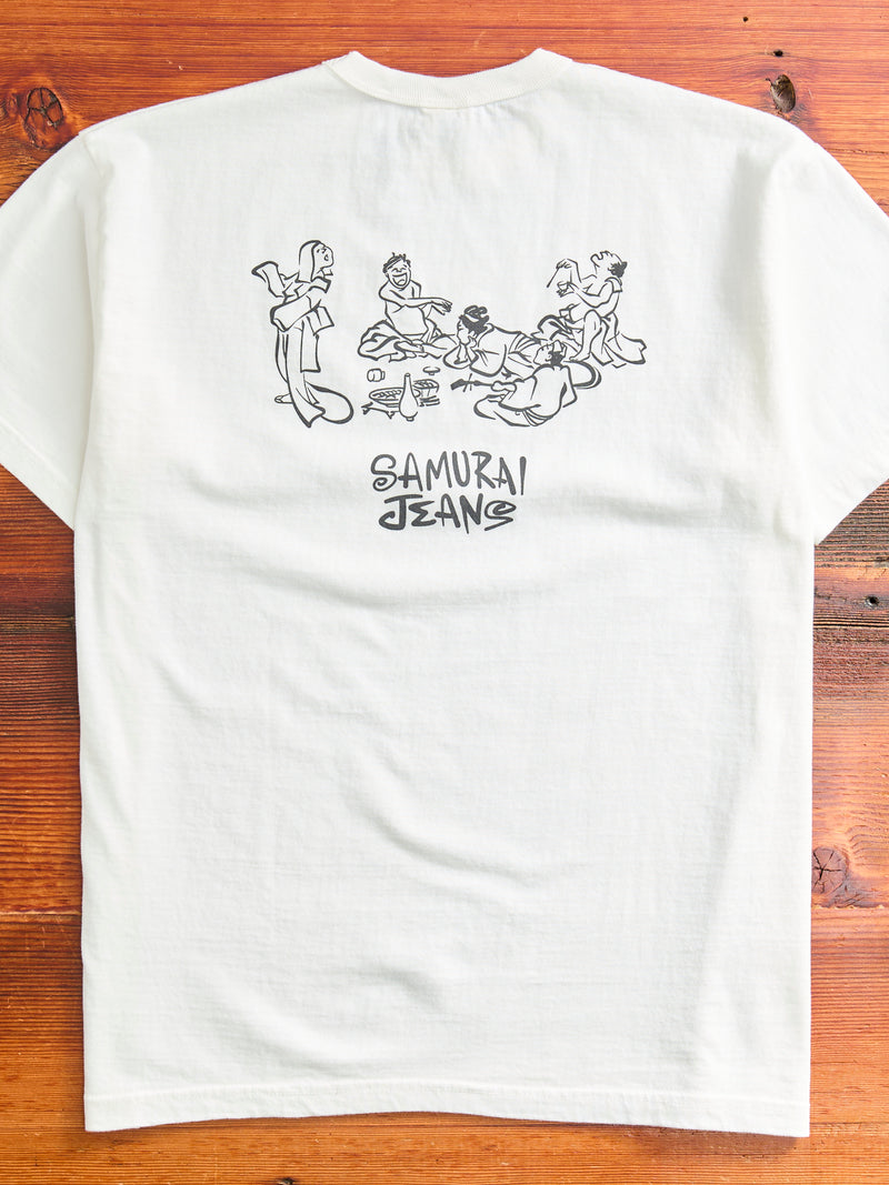 "Drunk" Heavyweight T-Shirt in White