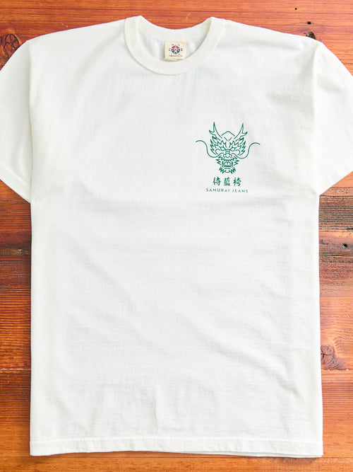 "Dragon Slayer Ryuou-Taro" Heavyweight T-Shirt in White