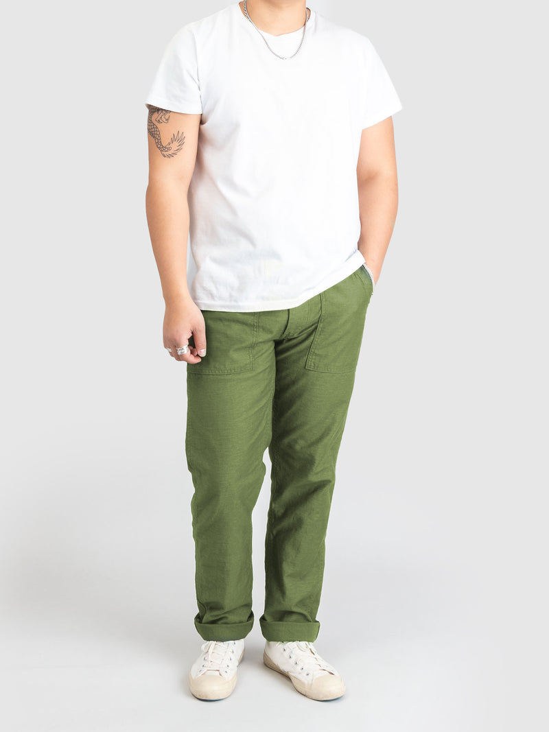 Slim Fatigue Pants in Army