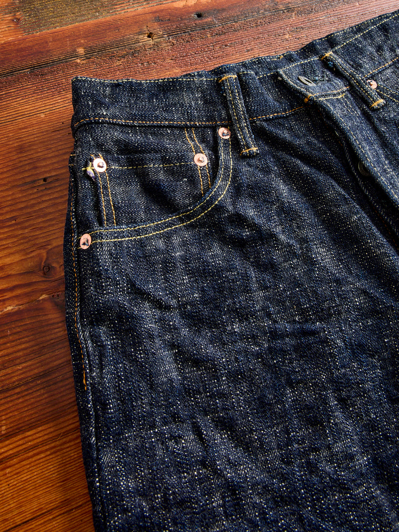 902 "Kasuri" 17oz Slub Selvedge Denim - High Tapered Fit