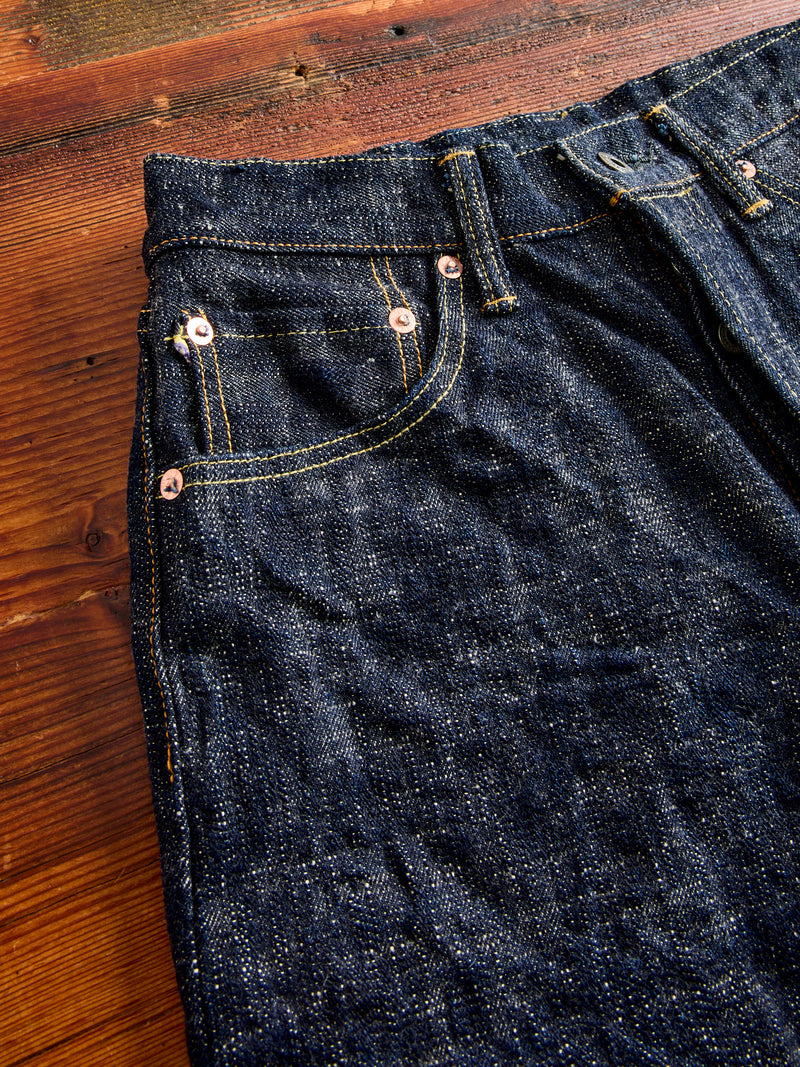 246 "Kasuri" 17oz Slub Selvedge Denim - Clean Straight Fit