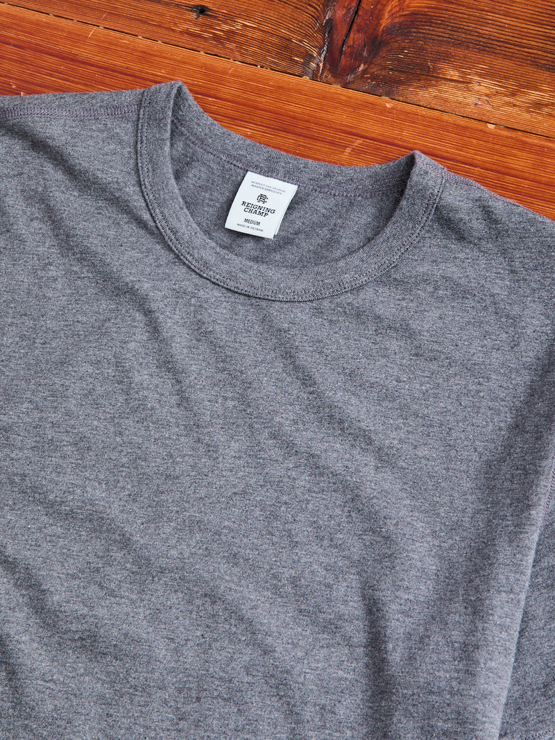 Lightweight Jersey T-Shirt in Heather Carbon