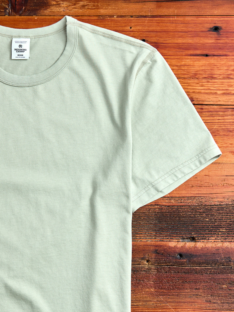 Lightweight Jersey T-Shirt in Mineral Green