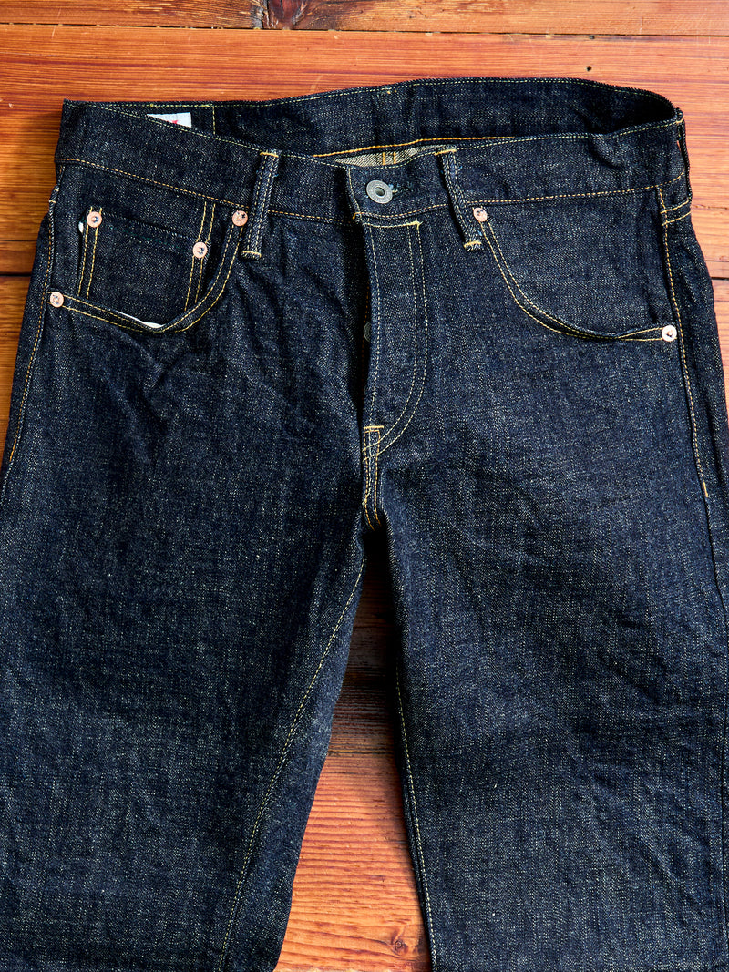 622-14KBE "Blue Oni" Indigo Beige 14oz Selvedge Denim - Relaxed Tapered