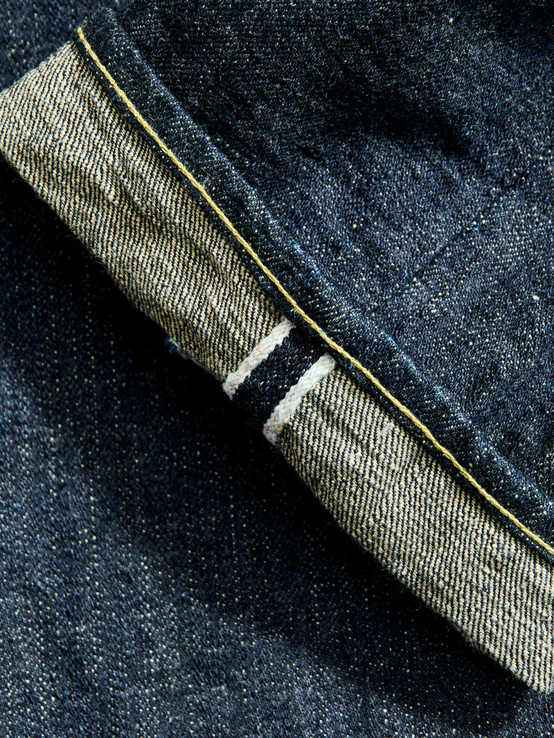 622-14KBE "Blue Oni" Indigo Beige 14oz Selvedge Denim - Relaxed Tapered