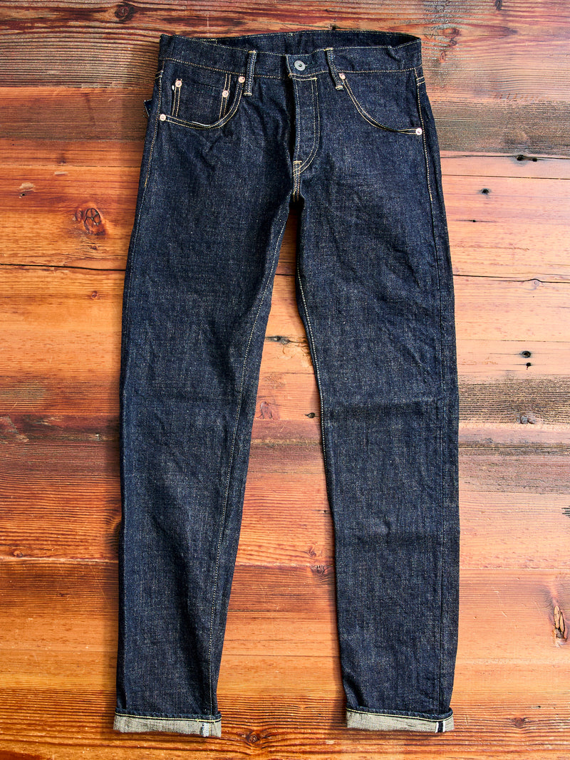 622-14KBE "Blue Oni" Indigo Beige 14oz Selvedge Denim - Relaxed Tapered