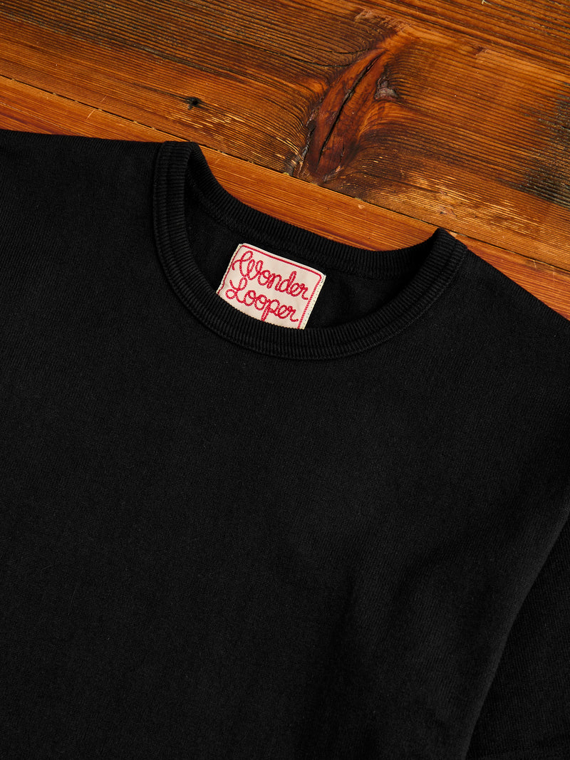 Double Heavyweight 12.1oz T-Shirt in Black