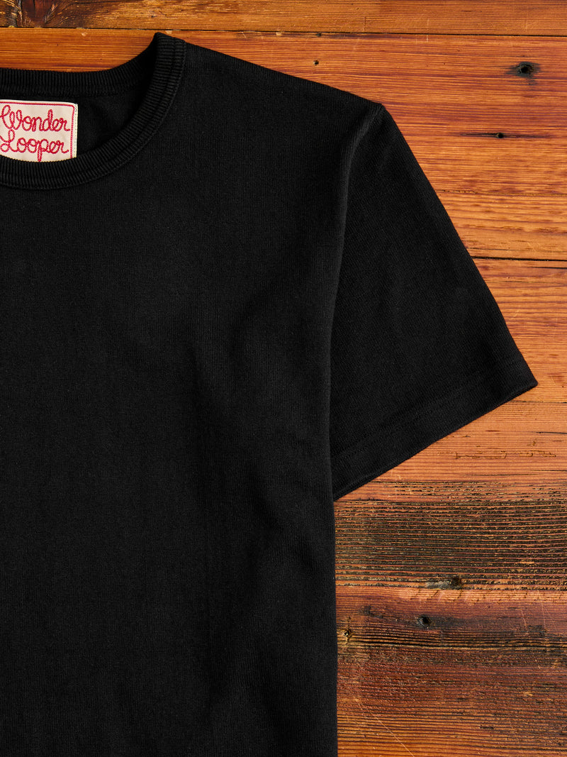 Double Heavyweight 12.1oz T-Shirt in Black