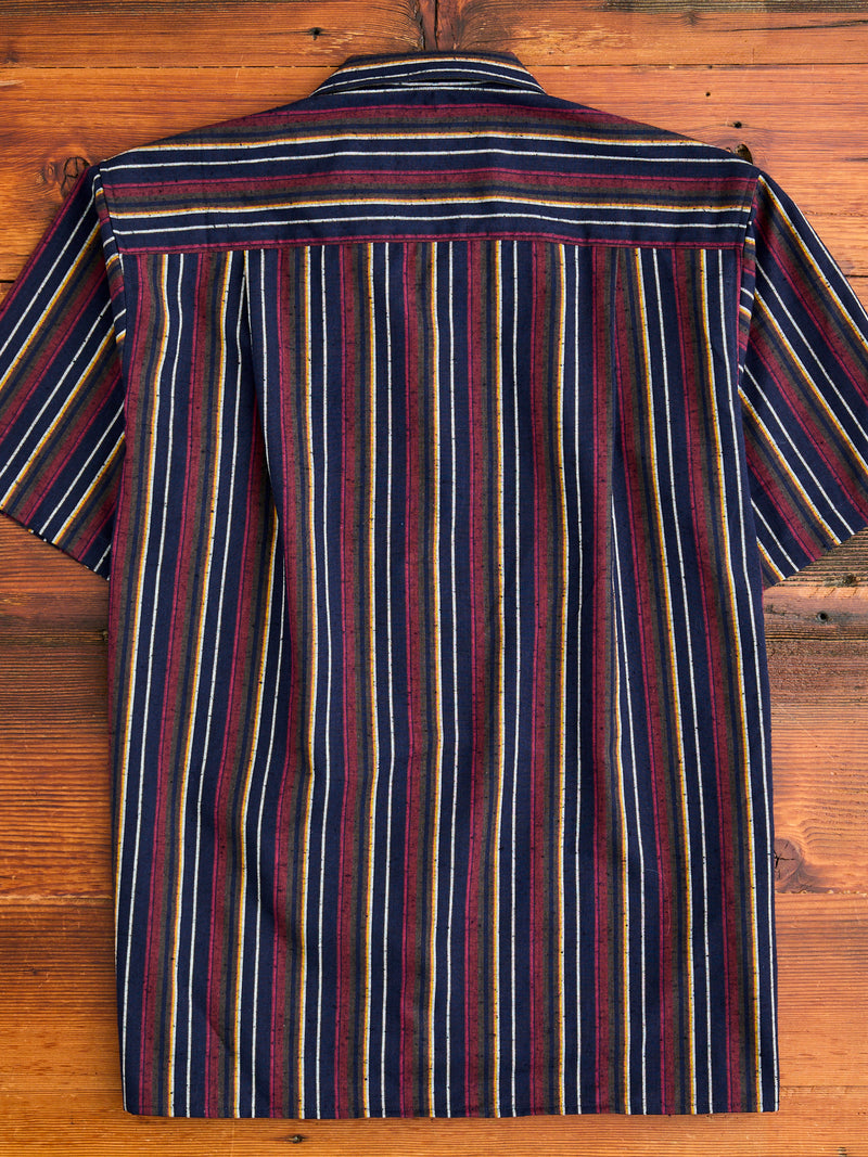 Cabana Stripe Camp Shirt in Indigo