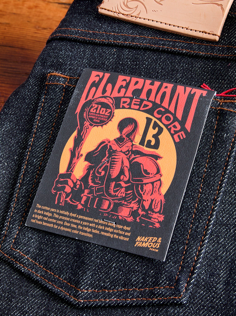 "Elephant 13 - Red Core" 21oz Selvedge Denim - True Guy Fit