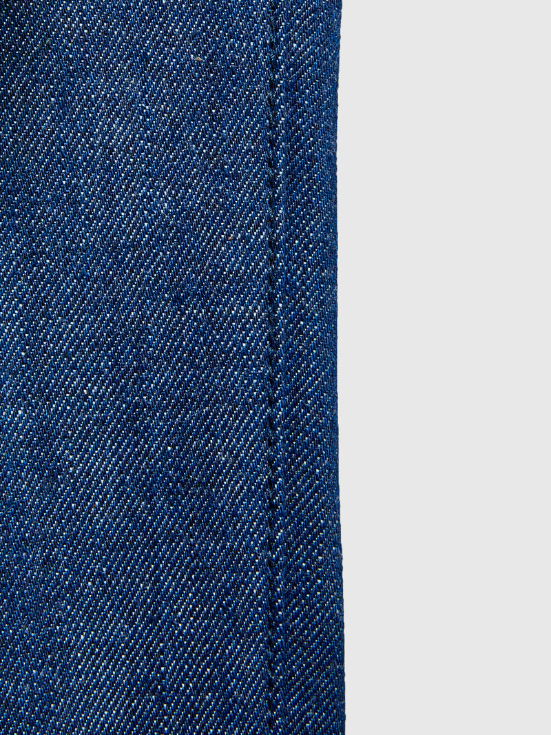 0605-AI "Natural Indigo Aizome" 13.5oz Selvedge Denim - Natural Tapered Fit