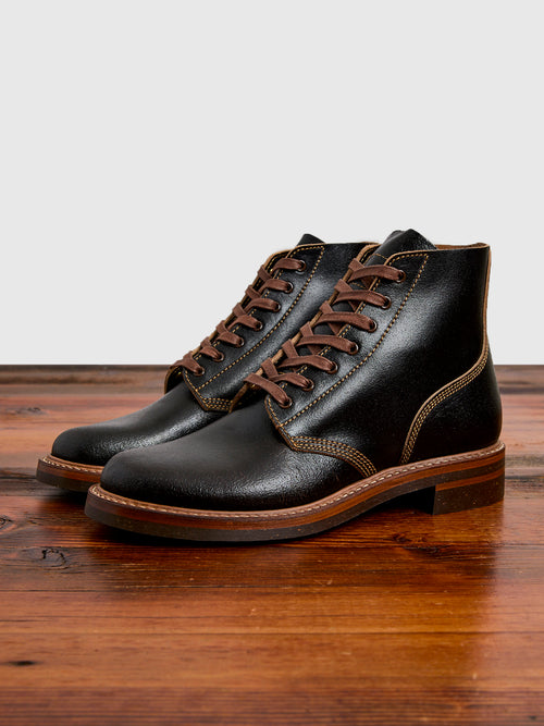 M-43 Service Shoe Boot in Horween Waxed Flesh Dark Brown