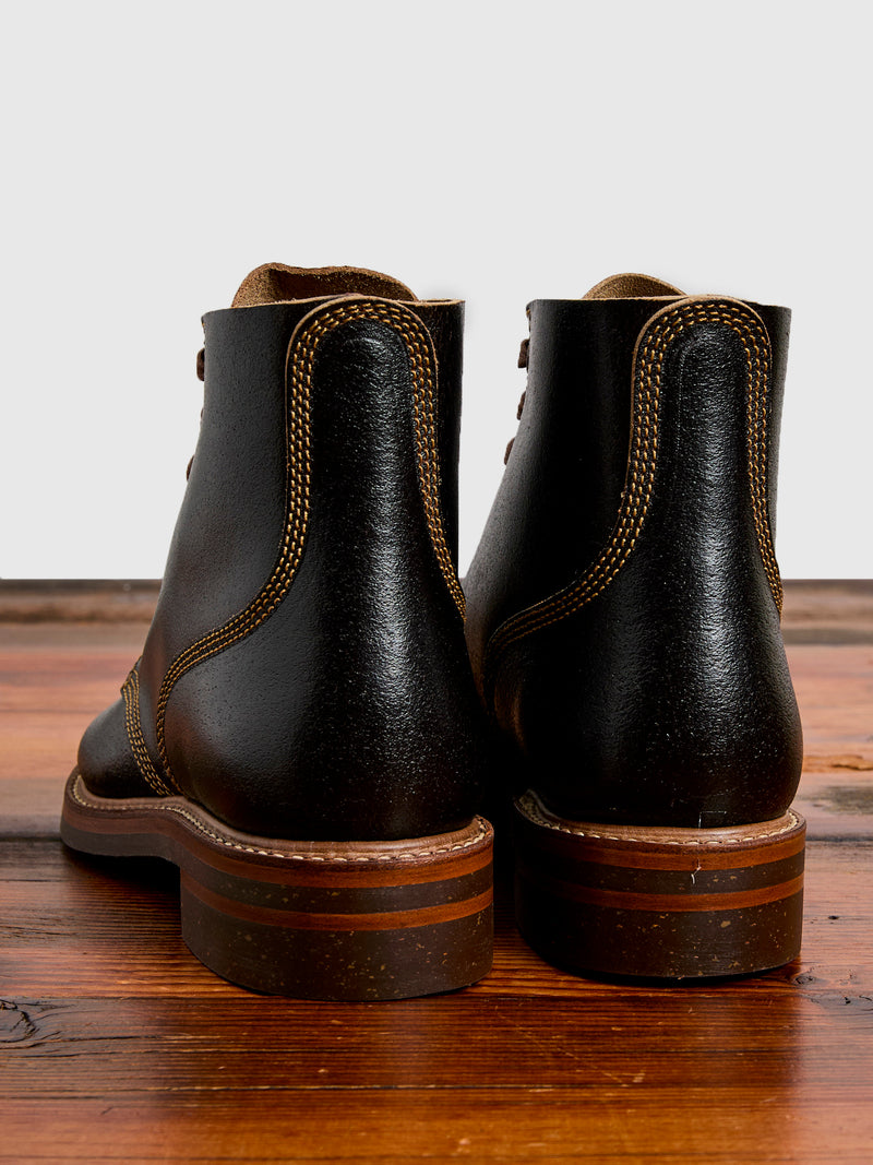 M-43 Service Shoe Boot in Horween Waxed Flesh Dark Brown