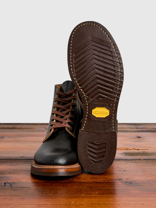 M-43 Service Shoe Boot in Horween Waxed Flesh Dark Brown