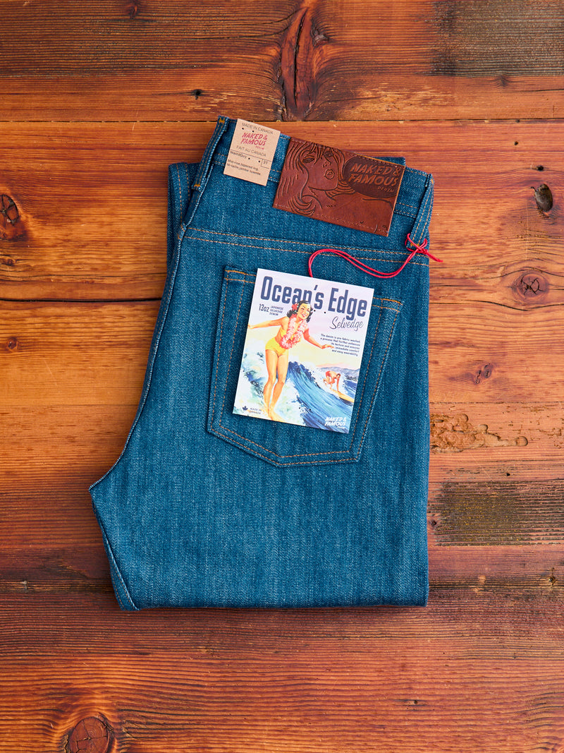 "Ocean's Edge" 13oz Selvedge Denim - Weird Guy Fit