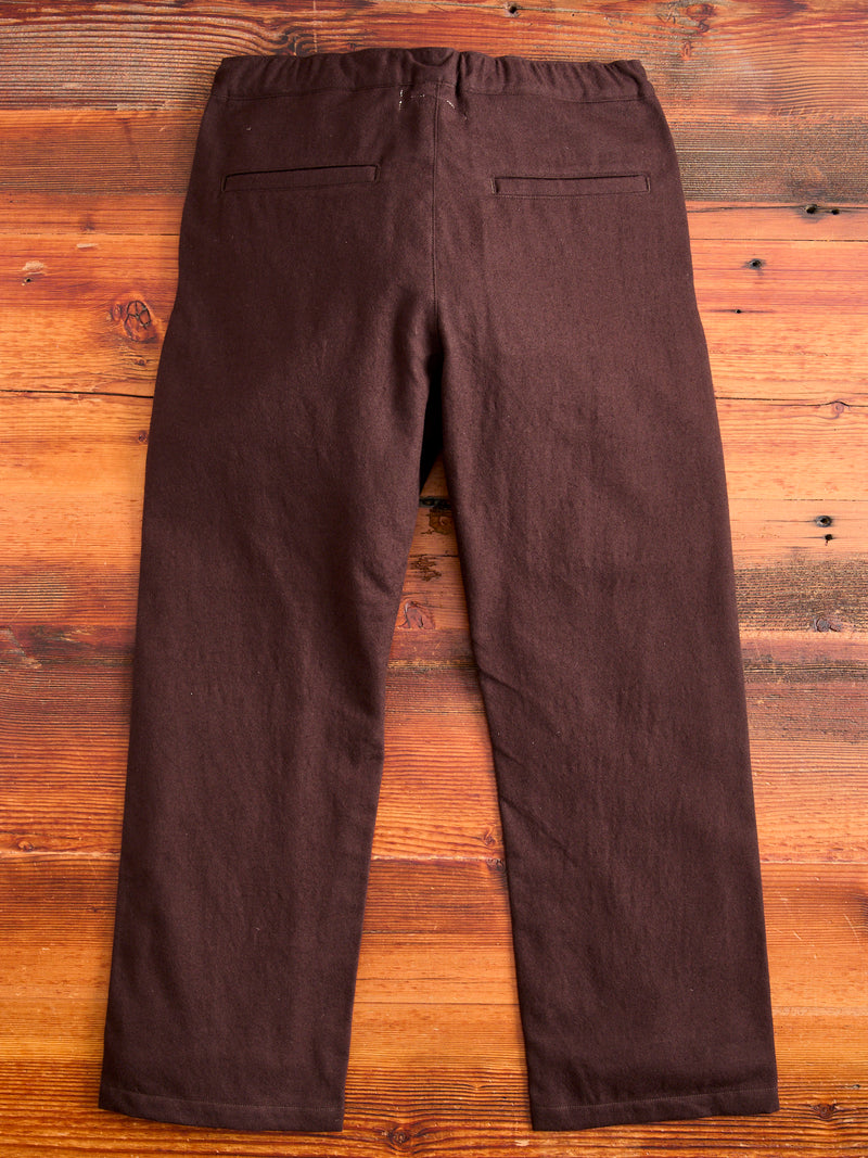 Cotton Wool Easy Pants in Brown