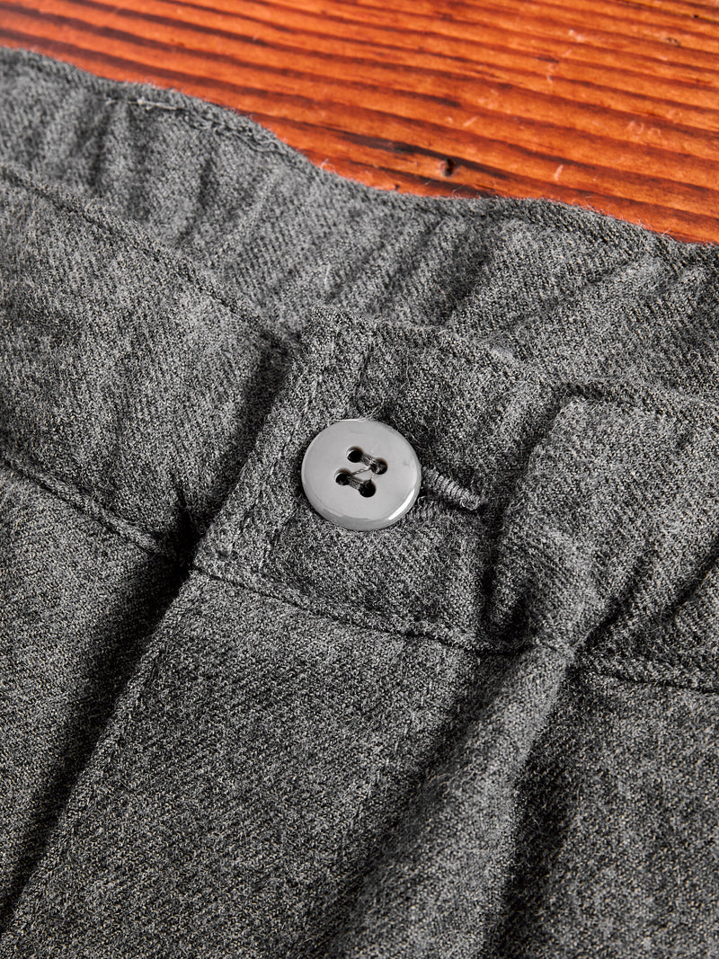 Cotton Wool Easy Pants in Charcoal Grey