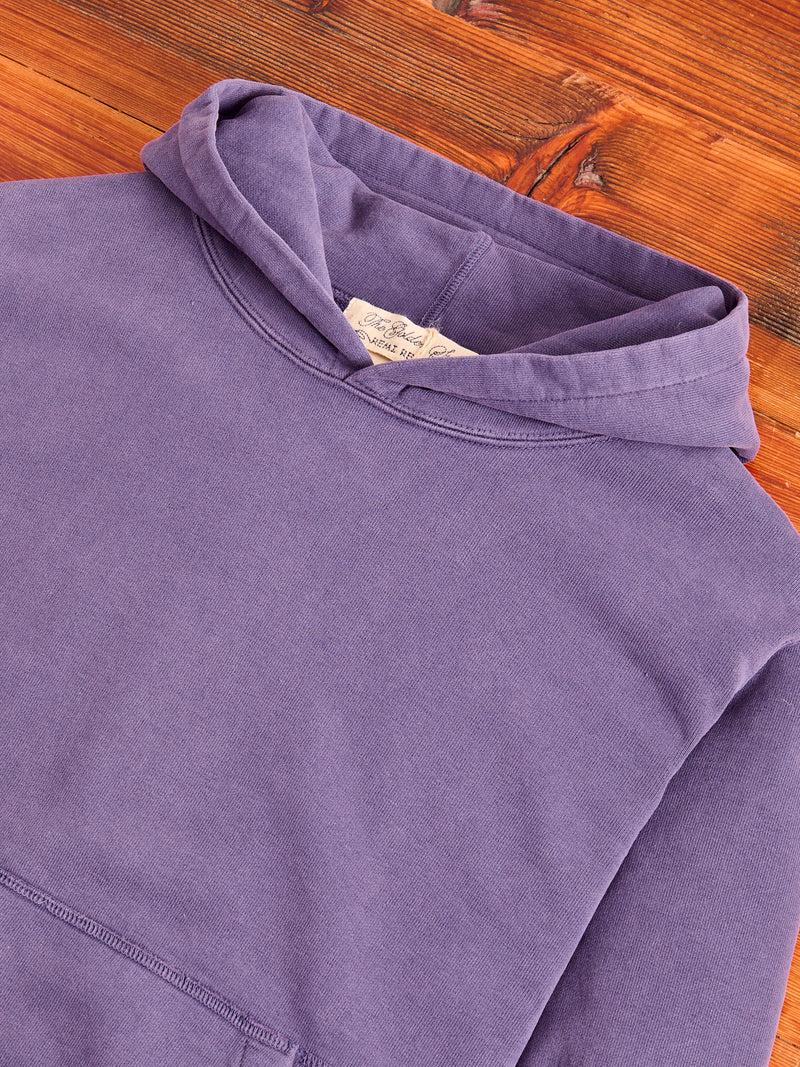 Special Finish Pullover Hoodie in Purple Navy