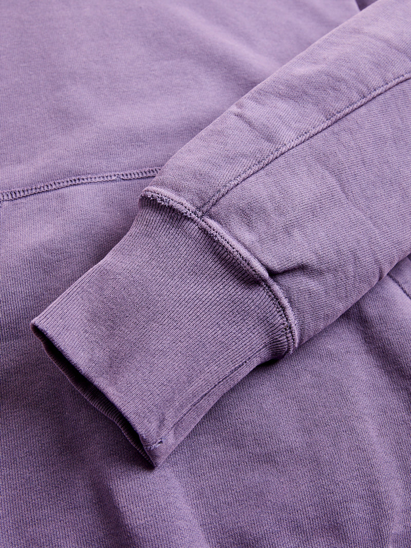 Special Finish Pullover Hoodie in Purple Navy