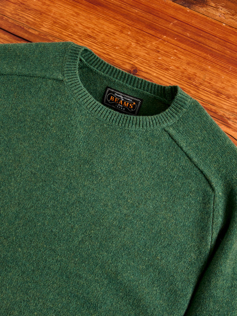 9G Crewneck Knit Sweater in Green