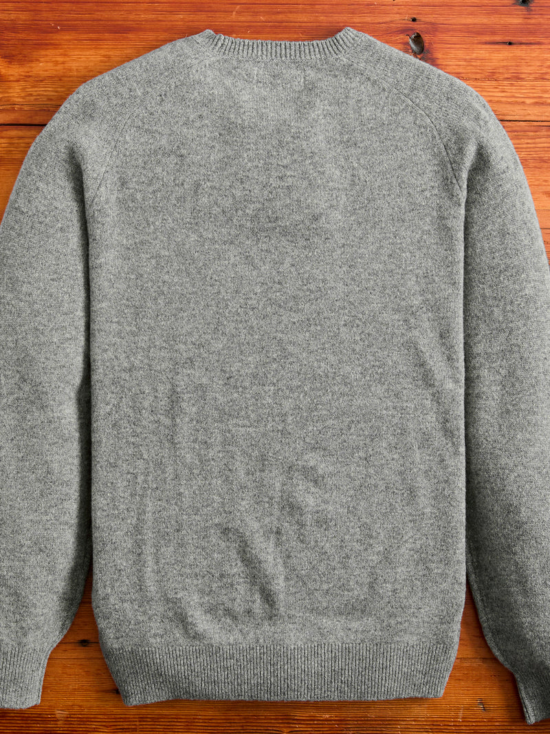 9G Crewneck Knit Sweater in Grey