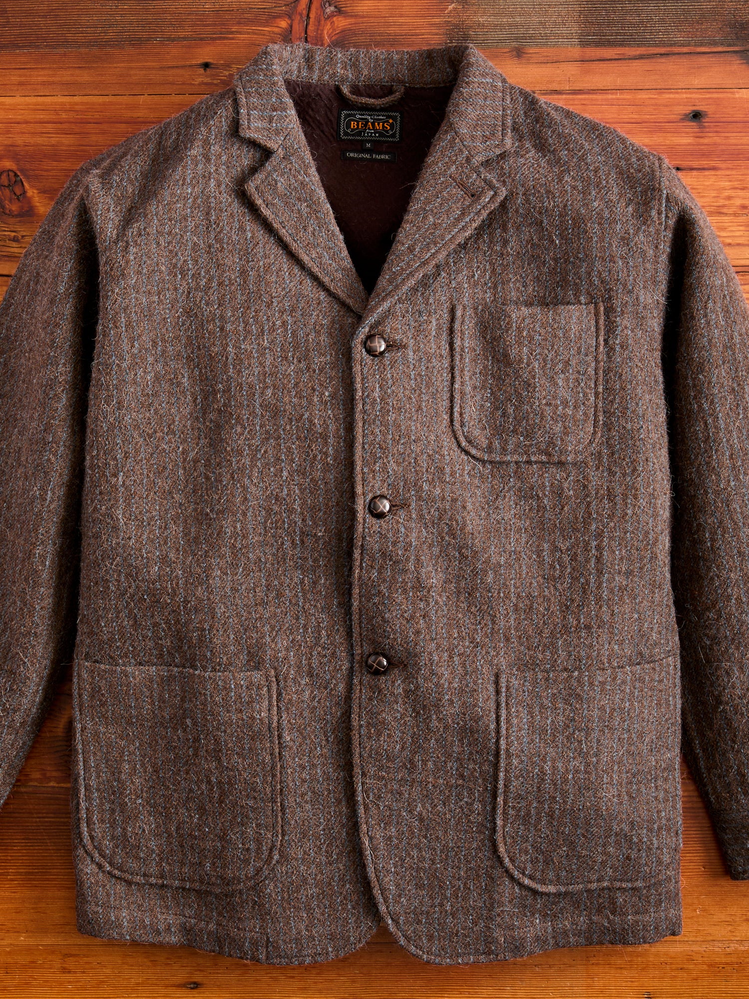 Beyond Threads Reversible Alpaca Blend Jacket Coat Brown Tweed & Gray store Size Small