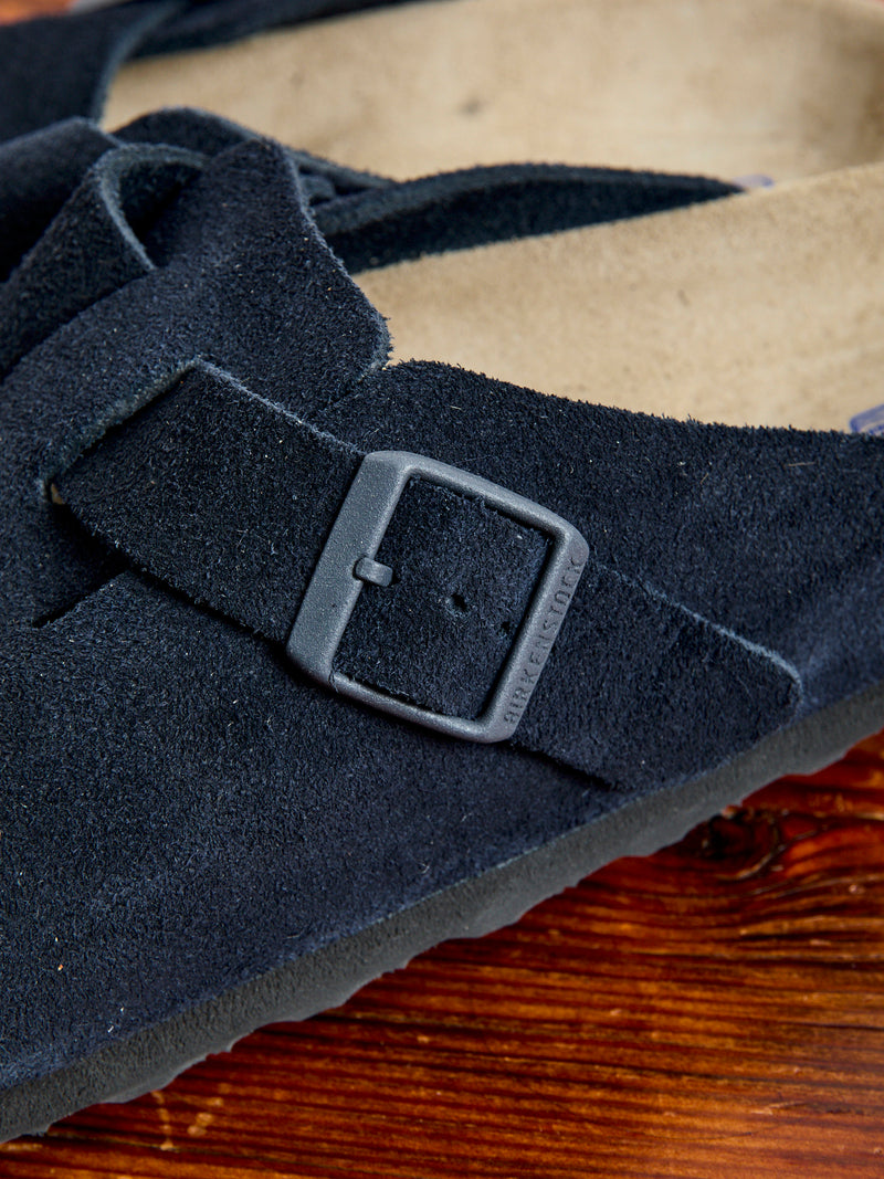 Boston Clog in Suede Midnight