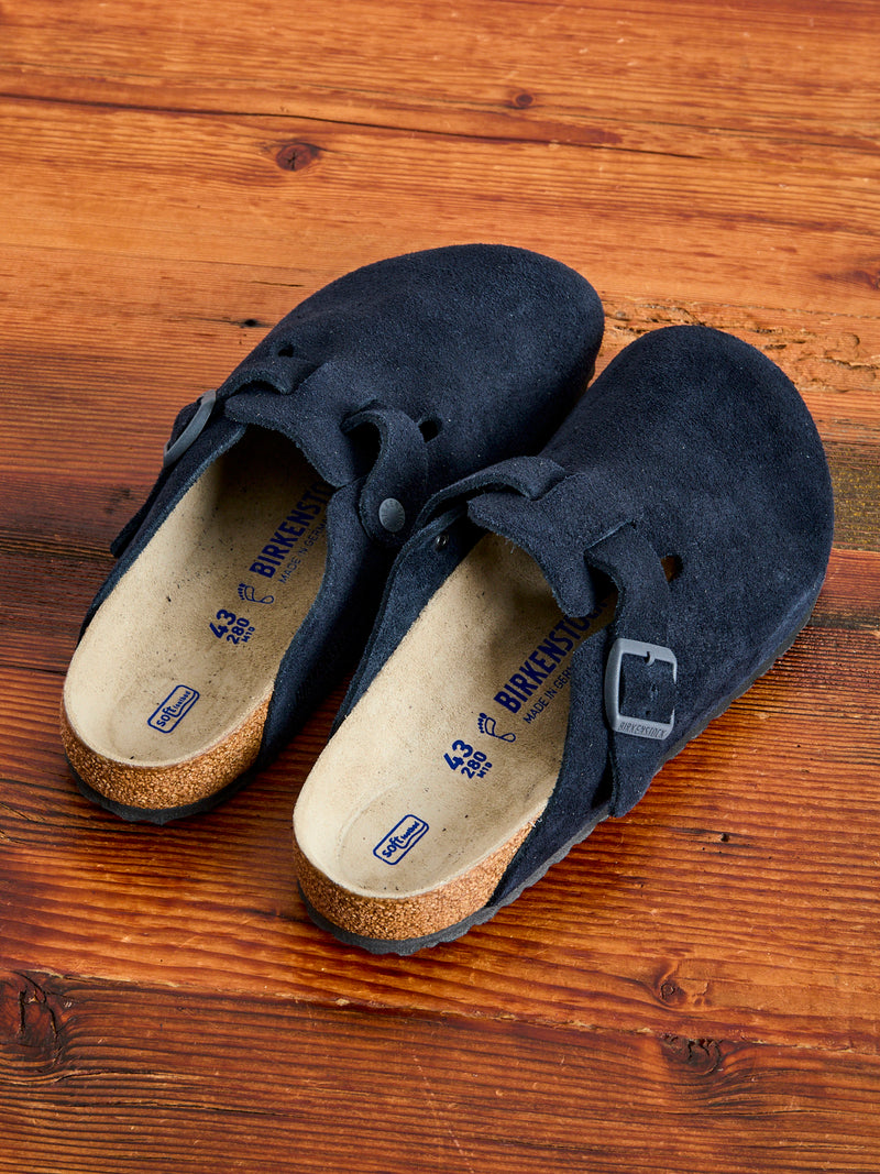 Boston Clog in Suede Midnight