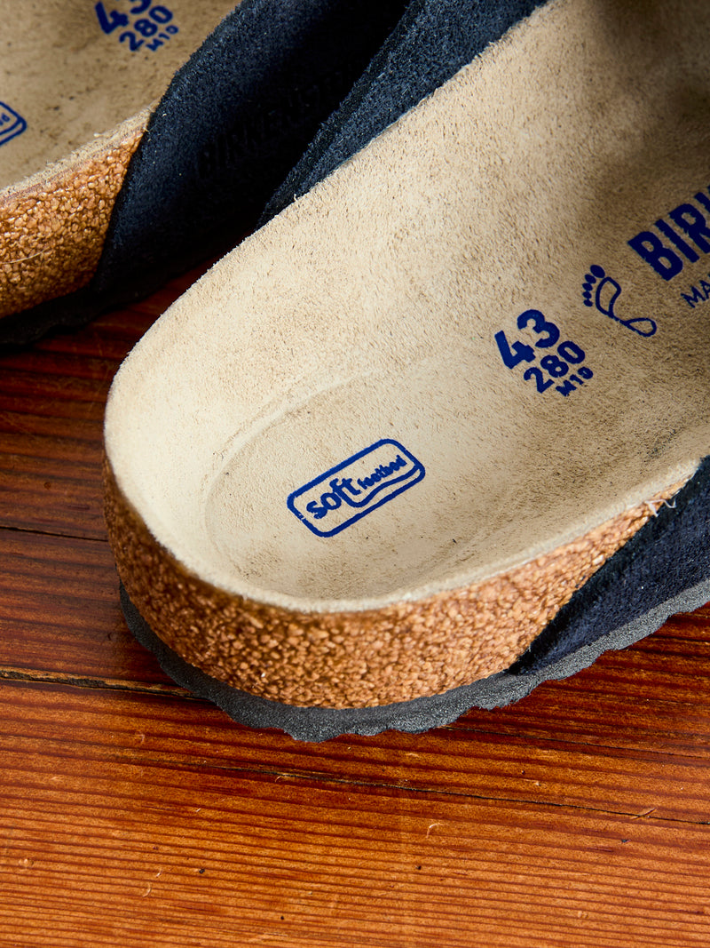 Boston Clog in Suede Midnight