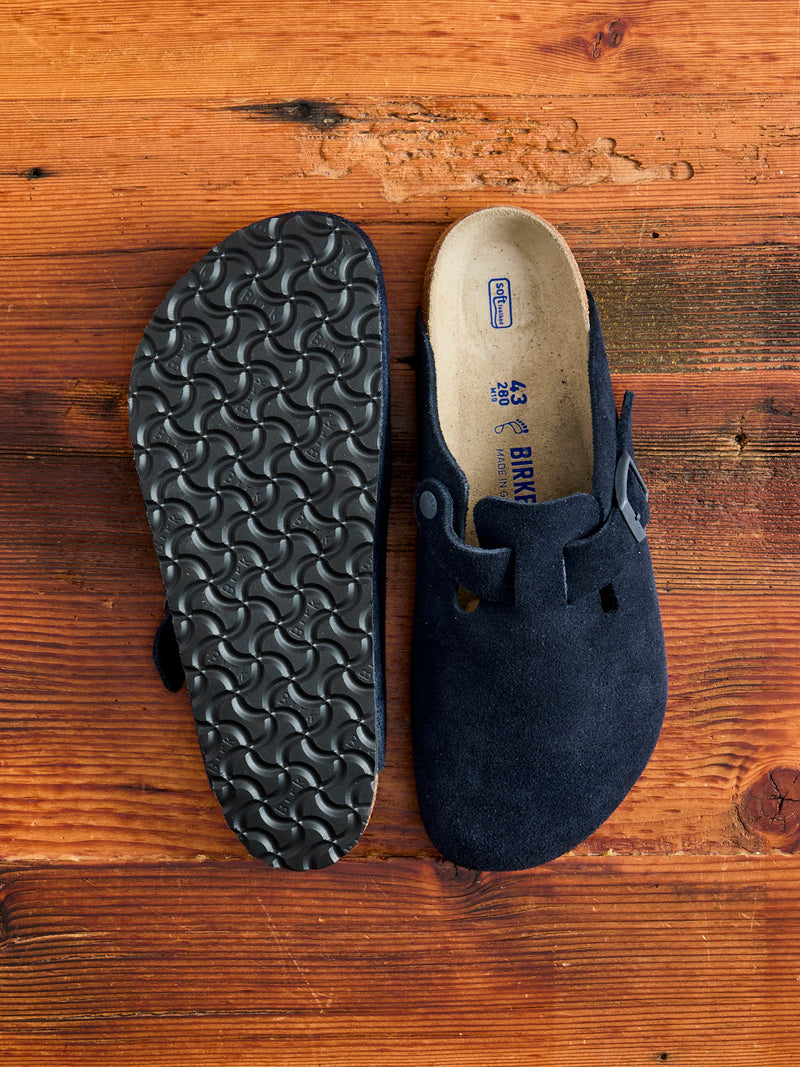 Boston Clog in Suede Midnight