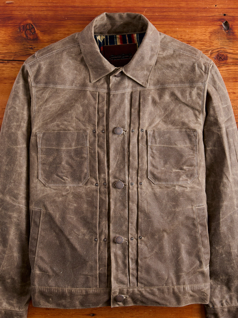 Waxed Canvas Riders Jacket in Oak