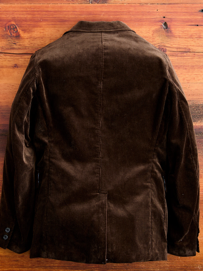 3B Comfort Corduroy Jacket in Dark Brown