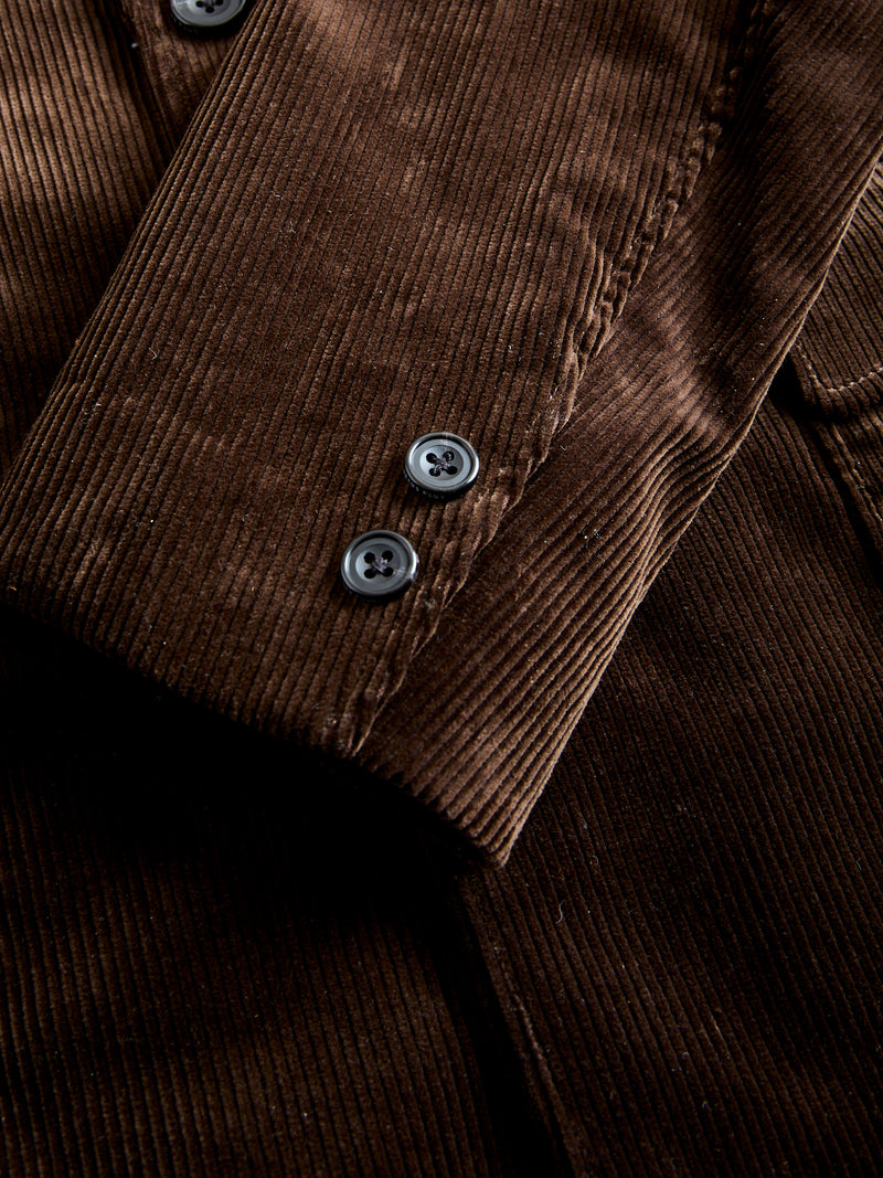 3B Comfort Corduroy Jacket in Dark Brown