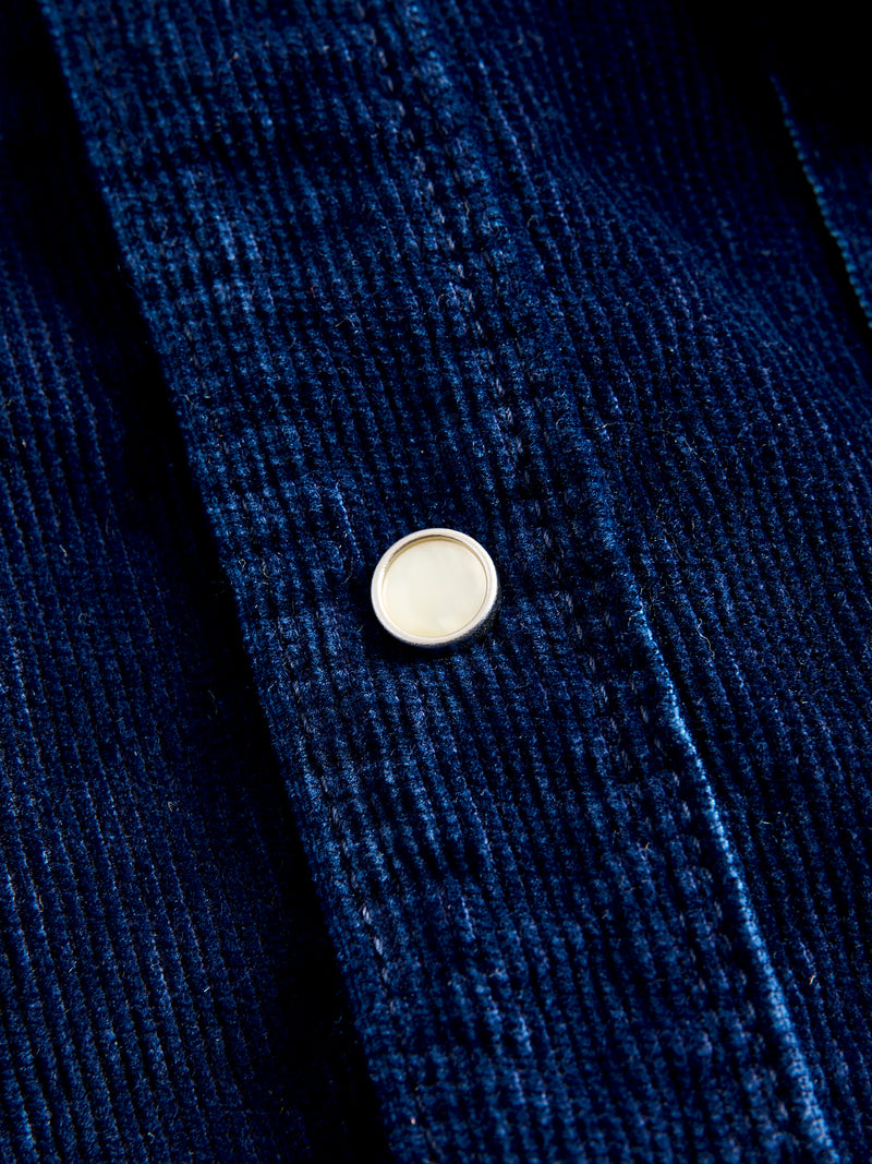 Packard Western Shirt in Indigo Corduroy