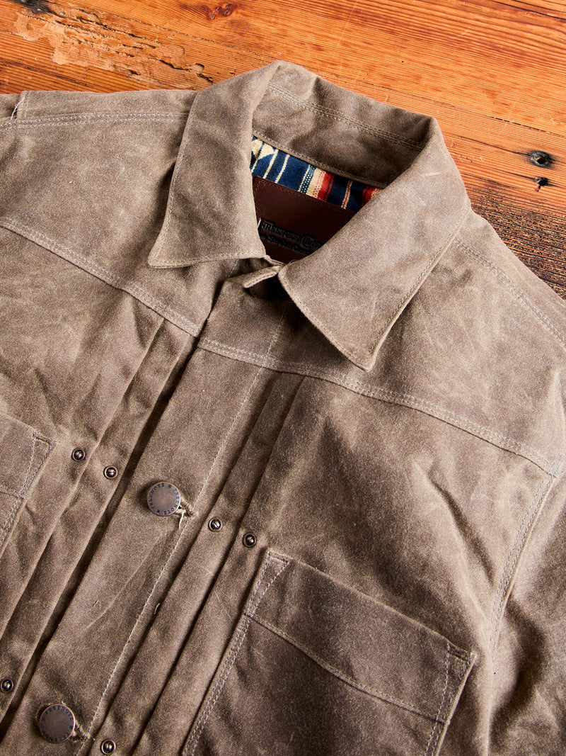 Waxed Canvas Riders Jacket in Oak