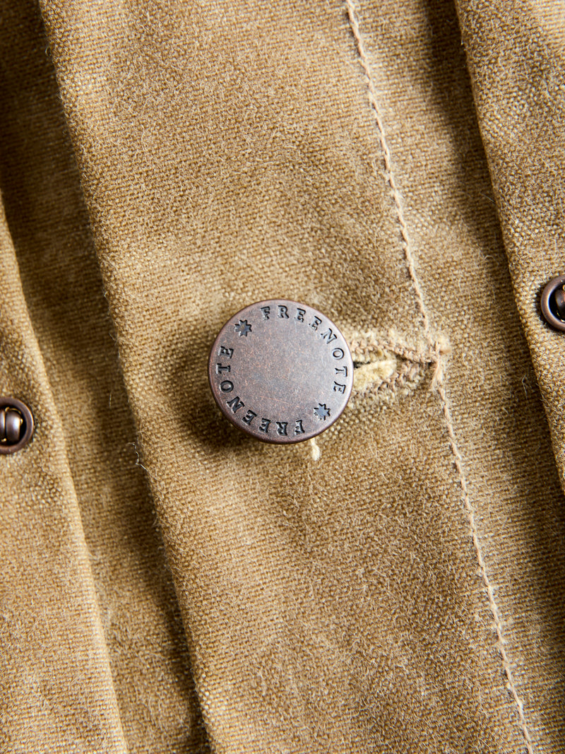 Waxed Canvas Riders Jacket in Tobacco Brown