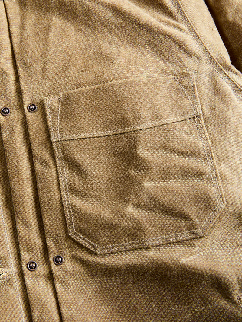 Waxed Canvas Riders Jacket in Tobacco Brown