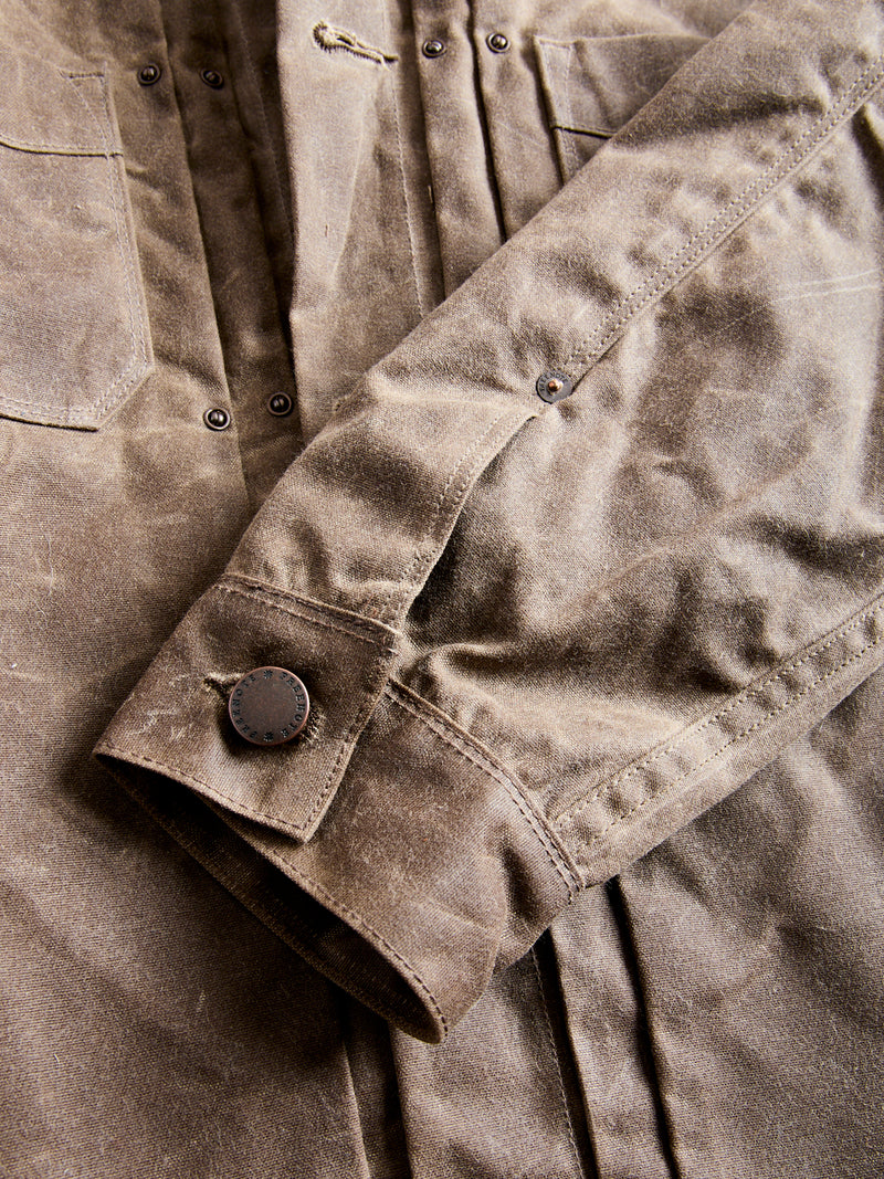 Waxed Canvas Riders Jacket in Oak