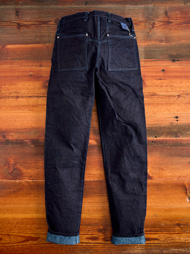 130 "Woad Overdye" 16oz Selvedge Denim - High Rise Taper Fit