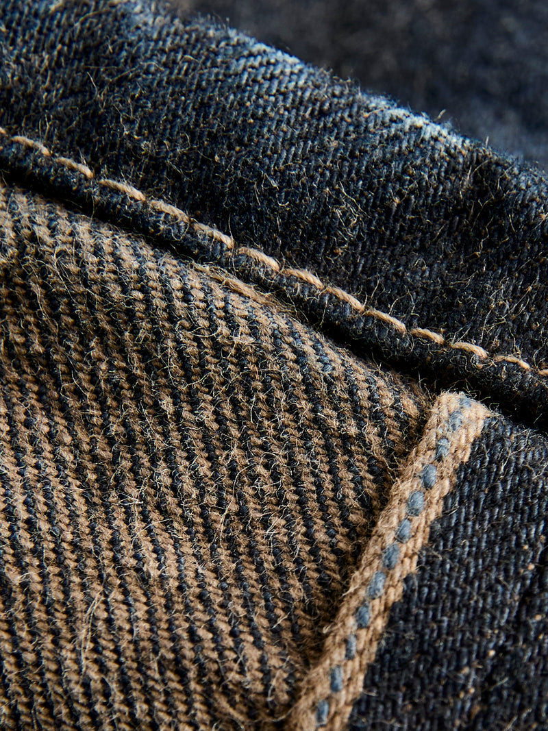 130 "Saddened Wattle" 16oz Selvedge Denim - High Rise Taper Fit